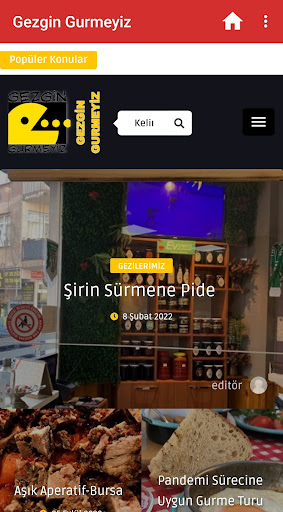 Gezgin Gurmeyiz Mobil Screen 2