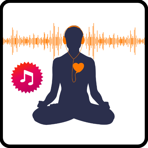 Час музыки для медитации. Медитация на андроид. Релакс иконка. Voice приложение для медитации. Приложение медитация оранжевое.