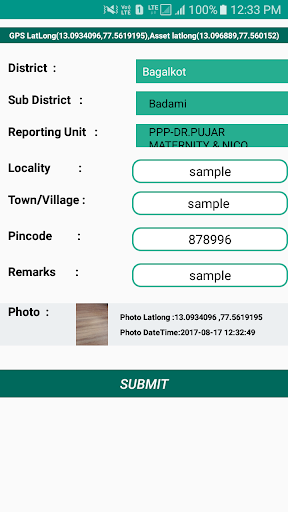 KSAPS Data Collector Screen 3