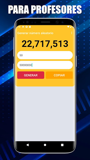 Android application Random Number Generator screenshort