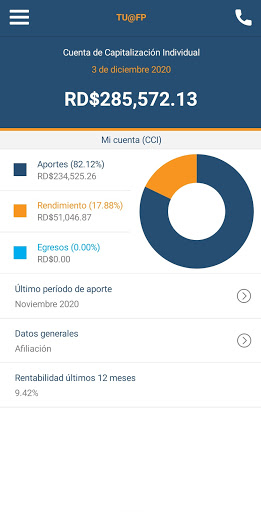 AFP Reservas Screen 3