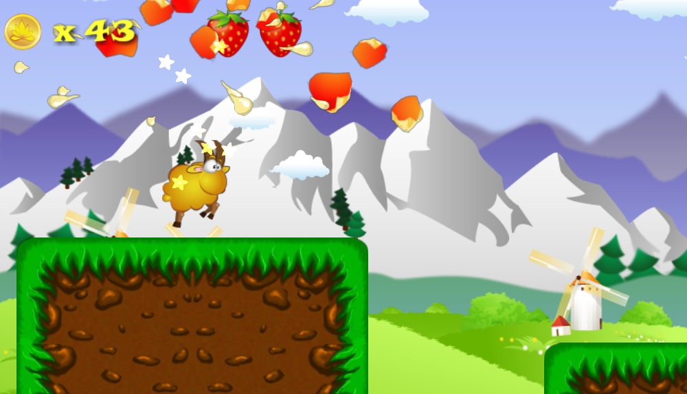Android application running sheep - runner screenshort