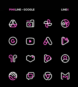 PinkLine Icon Pack : LineX Pink Edition 5.1 5