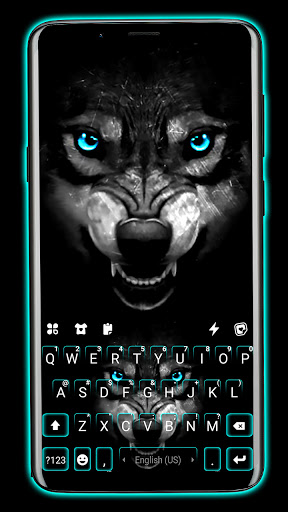 Android application Angry Wolf Keyboard Background screenshort