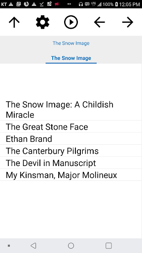 Android application Book, The Snow Image screenshort