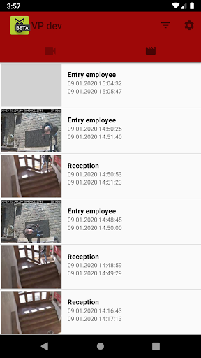 Android application Kameraportalen screenshort