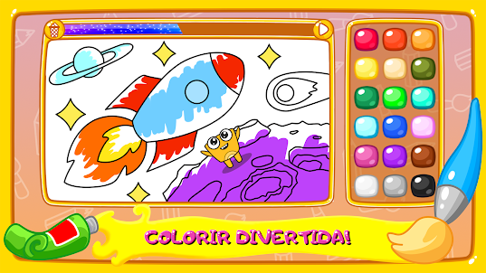Baixe Bini Jogo de desenhar! Jogos colorir para crianças no PC com