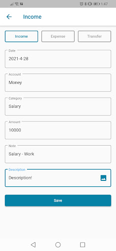 KaHero Money Manager Screen 3