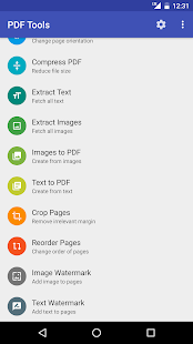 PDF Tools Capture d'écran