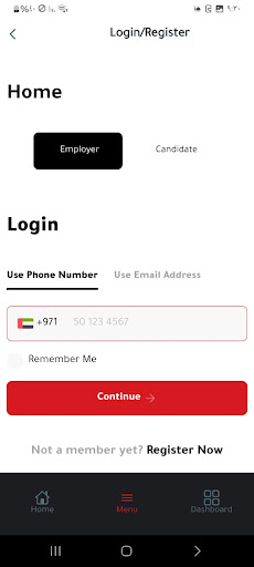 Android application Jobaaty screenshort