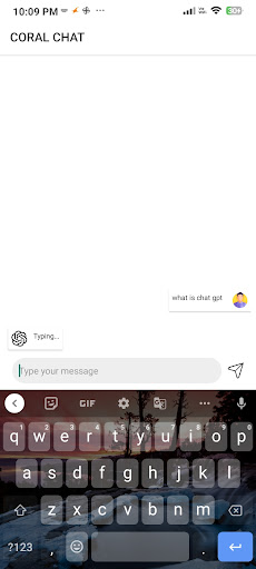Coral Chat Screen 3