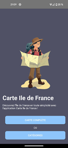 Android application Carte Ile de France screenshort