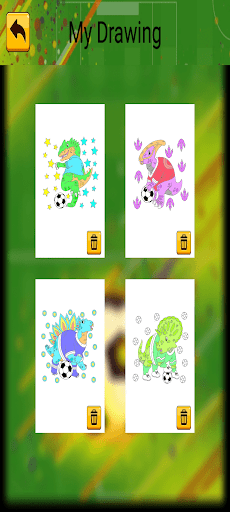 Dinosaur Football Coloring screenshot 15