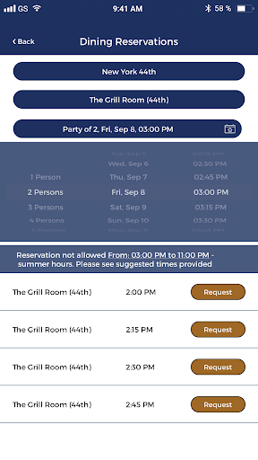 New York Yacht Club Screen 2