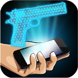 Hologram Gun 3D Simulator icon
