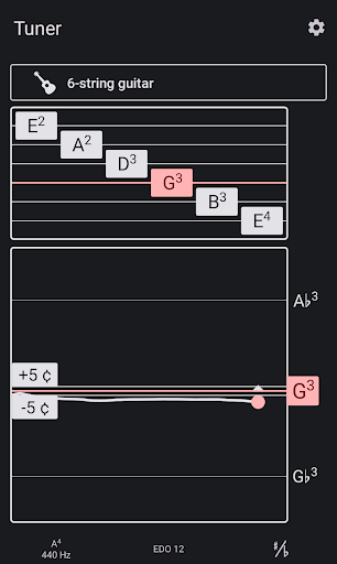 Android application Tuner screenshort