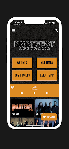 Android application KNOTFEST Australia screenshort