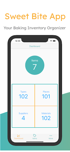 Android application Sweet Bite App screenshort