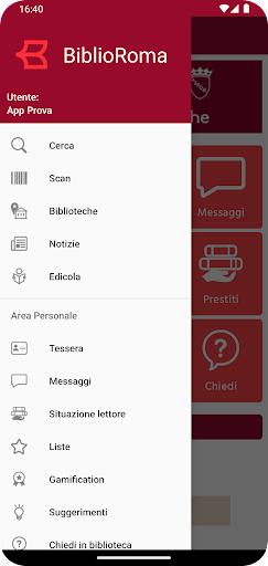 BiblioRoma Screen 2