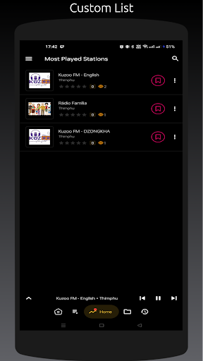 Radio BT: All Bhutan Stations Screen 2