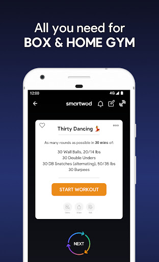 SmartWOD Workout Generator Screen 3