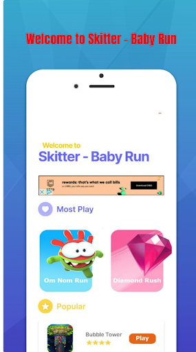 Android application Skitter-Baby Run all in one 3D screenshort