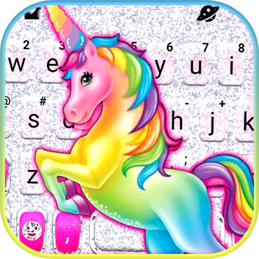 Color Rainbow Unicorn Keyboard logo