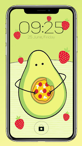 Cute Avocado Wallpaper Screen 2