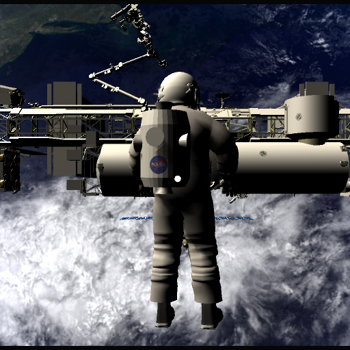 ISS - Space Walk Simulation Logo