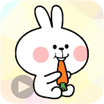 Cover Image of Download Animated Spoiled Rabbit Stickers for WAStickerApps 1.0 APK