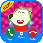Cover Image of Descargar Incoming Call From Wolfou - Fake Video Call 1.3 APK