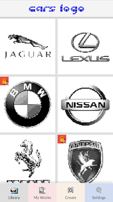 Cars Logo Pixel Artのおすすめ画像5