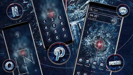 Laser Eye Tech Launcher Theme