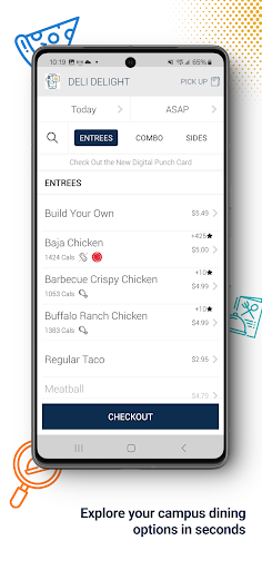Screenshot of Transact Mobile Ordering