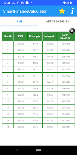 SmartFinanceCalculator Screen 2