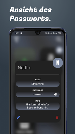 PasswordSafe Screen 3