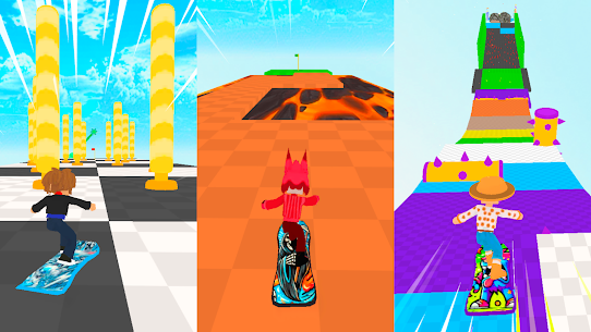 Obby Snowboard Parkour Racing 2