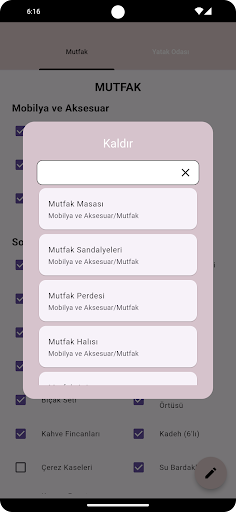 Çeyiz Listem Screen 3