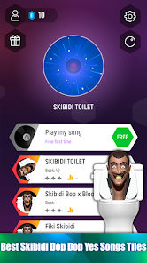 Skibidi Dop Yes Song Tiles Hop 2 APK + Mod (Free purchase) for Android