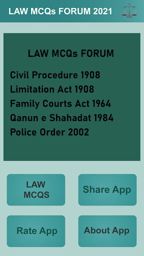 Android application Law MCQs Forum 2021 screenshort
