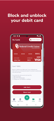 OU Fed Mobile Banking Screen 3