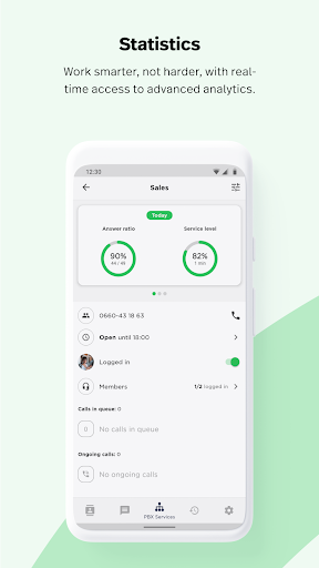 Android application Telavox screenshort