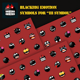 BlackBig emotion symbols icon