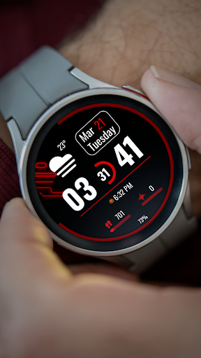 Screenshot of Minimalist Marvel Watch Face