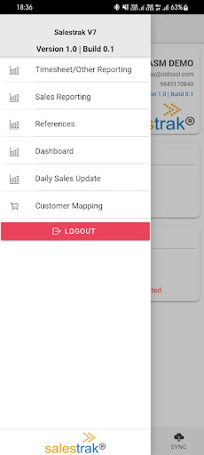 Salestrak V7 Screen 2