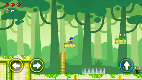 Soni New  Super Fast Blue Hedgehog Run and Fight 4.1 APK screenshots 6
