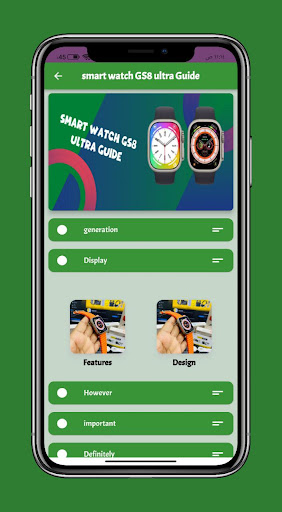 Android application smart watch GS8 ultra Guide screenshort