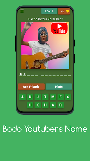 Bodo Youtuber Name-Trivia Game Screen 3