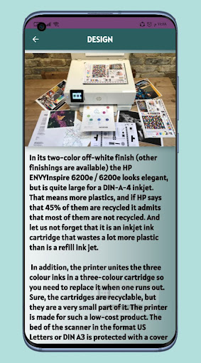 HP Envy 7200 printer Guide Screen 3