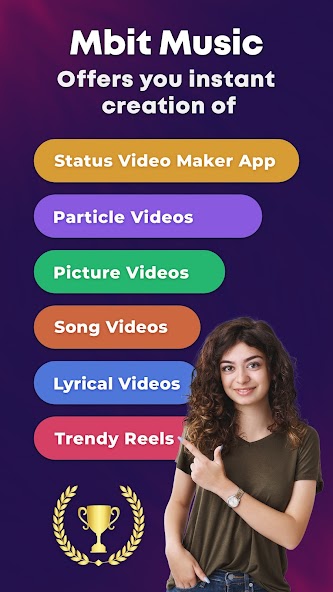 MBit Music Video Status Maker banner